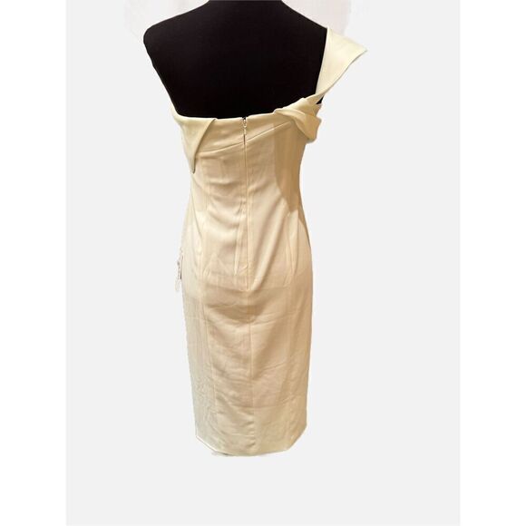 NWT Jay Godfrey Finch One Shoulder Cocktail Dress Sz 6 - Picture 4 of 10